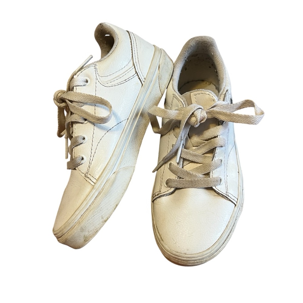 13.5 Boys Vans Classic White Sneakers